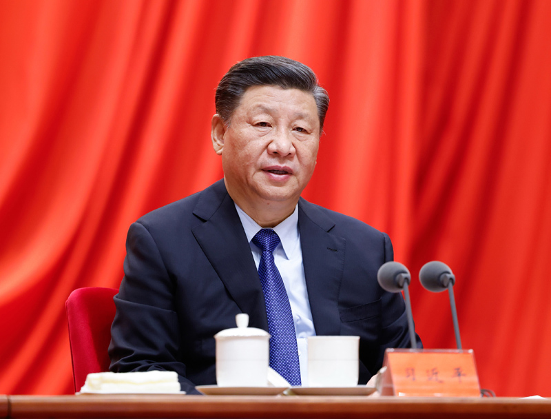 2月20日，黨史學(xué)習(xí)教育動(dòng)員大會(huì)在北京召開。中共中央總書記、國家主席、中央軍委主席習(xí)近平出席會(huì)議并發(fā)表重要講話。新華社記者 黃敬文 攝