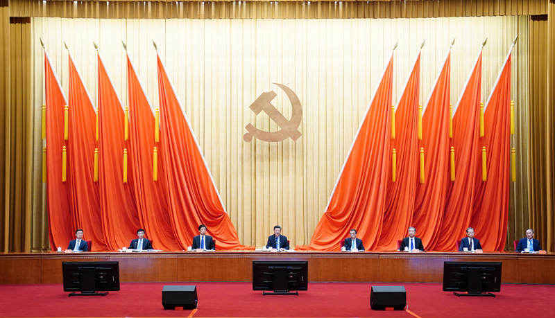 2月20日，黨史學(xué)習(xí)教育動(dòng)員大會(huì)在北京召開。中共中央總書記、國家主席、中央軍委主席習(xí)近平出席會(huì)議并發(fā)表重要講話。新華社記者 翟健嵐 攝